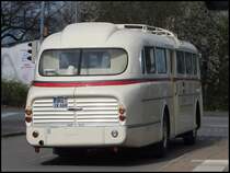 Ikarus 66 der Rostocker Stra�enbahn AG in Rostock am 13.04.2014