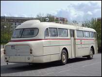Ikarus 66 der Rostocker Stra�enbahn AG in Rostock am 13.04.2014