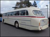 Ikarus 66 der Rostocker Stra�enbahn AG in Rostock am 13.04.2014