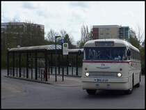 Ikarus 66 der Rostocker Stra�enbahn AG in Rostock am 13.04.2014