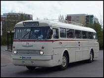 Ikarus 66 der Rostocker Stra�enbahn AG in Rostock am 13.04.2014