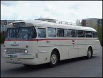 Ikarus 66 der Rostocker Stra�enbahn AG in Rostock am 13.04.2014
