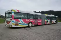 In Sonthofen steht dieser Mercedes Benz O405 (OA-KM 247). Aufgenommen am 11.10.2015.
