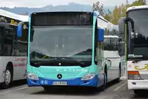 Am 11.10.2015 steht OA-KM 651 in Sonthofen. Aufgenommen wurde ein Mercedes Benz Citaro der 2. Generation.
