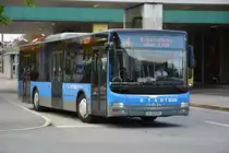 Am 11.10.2015 fährt B-322GV auf der Linie 4. Aufgenommen wurde ein MAN Lion's City / Bahnhof Bregenz.
