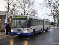 HVG Wagen 6497 vom Typ MAN SG 312, hier am Bf. Falkensee, 8.1.16