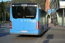 Am 11.10.2015 fährt BD-14145 auf der Linie 1 nach Tannenbach. Aufgenommen wurde ein Mercedes Benz Citaro der 2. Generation / Stadtbus Bregenz / Bahnhof Bregenz.
