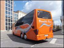 Setra 517 HD von Brom�lla Buss aus Schweden in Rostock am 13.04.2014