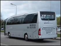 Mercedes Travego von MeinFernBus/W�rlitz Tourist aus Deutschland in Rostock am 13.04.2014