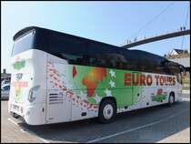 VDL Futura von Euro Tours aus Deutschland im Stadthafen Sassnitz am 19.04.2014