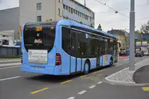 Am 13.10.2015 fährt CK-906-PP auf der Linie 604 nach Saint-Louis. Aufgenommen wurde ein Mercedes Benz Citaro Facelift / Basel Saint-Louis Grenze.