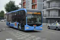 Am 13.10.2015 fährt BG-148-BV auf der Linie 604 nach Basel. Aufgenommen wurde ein Mercedes Benz Citaro Facelift / Avenue de Bâle in Saint-Louis.