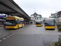 Postauto - Mercedes Citaro  Treff in Brugg am 16.01.2016