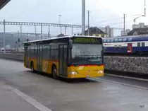 Postauto - Mercedes Citaro  BL  170216 unterwegs auf einer Extrafahrt in Brugg am 16.01.2016
