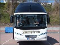 Neoplan Starliner vom Reisedienst Zumstrull aus Deutschland im Stadthafen Sassnitz am 22.04.2014