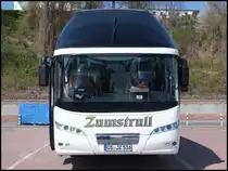 Neoplan Starliner vom Reisedienst Zumstrull aus Deutschland im Stadthafen Sassnitz am 22.04.2014