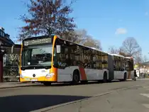 Brandneuer RNV Mercedes Benz Citaro 2 G 8192 mit weißen Matrizen am 29.01.16 in Heidelberg