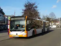 Brandneuer RNV Mercedes Benz Citaro 2 G 8192 auf der Linie 29 am 29.01.16 in Heidelberg