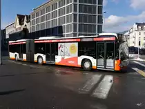 BSU - Mercedes Citaro Nr.36  SO  172036 unterwegs auf der Linie 7 beim Bahnhof Solothurn am 23.01.2016