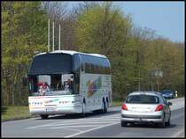 Neoplan Starliner von Thiemann aus Deutschland in Sassnitz am 26.04.2014