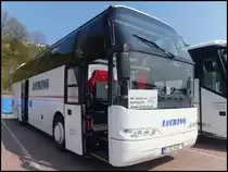 Neoplan Cityliner von Lücking aus Deutschland im Stadthafen Sassnitz am 26.04.2014