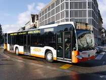 BSU - Mercedes Citaro Nr.89  SO 172089 unterwegs auf der Linie 4 beim Bahnhof Solothurn am 23.01.2016