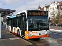 BSU - Mercedes Citaro Nr.92  SO 172092 unterwegs auf der Linie 6 beim Bahnhof Solothurn am 23.01.2016