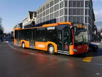 RBS - Mercedes Citaro Nr.201  BE  800201 unterwegs auf der Linie 8 beim Bahnhof Solothurn am 23.01.2016
