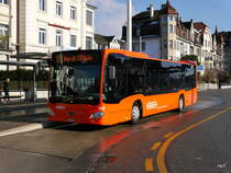 RBS - Mercedes Citaro Nr.202  BE 800202 unterwegs auf der Linie 8 beim Bahnhof Solothurn am 23.01.2016