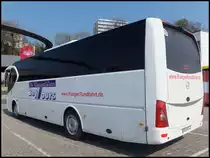 Mercedes Sundancer von BoyTours aus Deutschland im Stadthafen Sassnitz am 26.04.2014