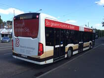 AZZK Zollikon, Mercedes-Benz Citaro C2 (Nr. 64/ZH 727164, 2014) am Di 8. September 2015 am Bahnhof Zürich ZH, Tiefenbrunnen.