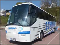VDL Bova Futura von Schmidt aus Deutschland im Stadthafen Sassnitz am 26.04.2014