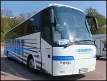 VDL Bova Futura von Schmidt aus Deutschland im Stadthafen Sassnitz am 26.04.2014