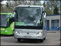 Mercedes Travego von MeinFernBus/W�rlitz Tourist aus Deutschland in Rostock am 13.04.2014