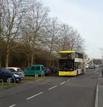 BVG MAN Lions City DD 3535 am 06.02.16 in Frankfurt am Main Unfallklinik 