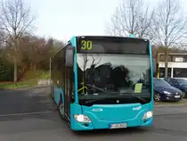 VGF In der City Bus Mercedes Benz Citaro 2 G 414 am 06.02.16 in Frankfurt am Main Unfallklinik