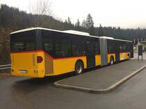 Postauto PU Stuppan Flims, Mercedes-Benz Citaro G (Nr. 4/GR 80411, 2001, ex. PU Eurobus Arbon) am Sa 2. Januar 2016 in Laax GR.
