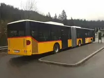 Postauto PU Stuppan Flims, Mercedes-Benz Citaro G (Nr. 4/GR 80411, 2001, ex. PU Eurobus Arbon) am Sa 2. Januar 2016 in Laax GR.