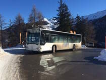 Postauto PU Buchard Leytron, Mercedes-Benz Citaro (VS 386240, 2001?, ex. ?) am Mo 25. Januar 2016 in La Tzoumaz VS. Manchmal bringt so ein Skitag noch weitere positive Dinge mit sich... :)
