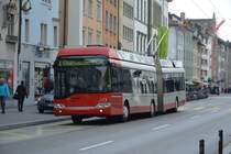 Am 14.10.2015 fährt dieser Solaris Urbino Trollino  173  auf der Linie 1. Aufgenommen in Winterthur Stadthausstrasse.
