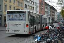 ZH-489327 fährt am 14.10.2015 auf der Linie 5. Aufgenommen in Winterthur Stadthausstrasse / Mercedes Benz Citaro G.
