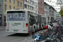 ZH-489327 fährt am 14.10.2015 auf der Linie 5. Aufgenommen in Winterthur Stadthausstrasse / Mercedes Benz Citaro G.
