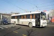Serbien / Belgrad / Beograd: Renault Tracer von  ATP Autotransport Pančevo , aufgenommen im Januar 2016 am Hauptbahnhof von Belgrad.