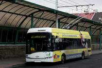 ein moderner Solaris-O-Bus in Chomutov.08.02.2016 13:27 Uhr.