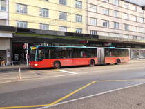 VB Biel - Mercedes Citaro  Nr.157  BE  666157 unterwegs auf der Linie 5 in der Stadt Biel am 11.02.2016