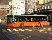 VB Biel - Mercedes Citaro Nr.186 BE 654186 unterwegs auf der Linie 6 in der Stadt Biel am 11.02.2016
