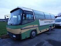 Neoplan Jetliner Autogesellschaft Schangnau-Kemmeriboden, actuellement retiré de la circulation, Avenches février 2016