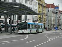 Stadtwerke Esslingen Vaan Hool Oberleitungsbus am 13.02.16 in Esslingen ZOB