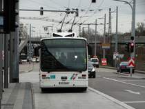 Stadtwerke Esslingen Vaan Hool Oberleitungsbus am 13.02.16 in Esslingen ZOB