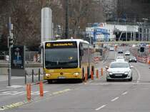 SSB Mercedes Benz Citaro 1 Facelift G 42-27 am 13.02.16 in Stuttgart Hbf